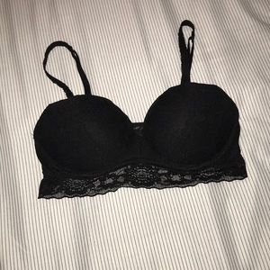 PINK Victoria secret push-up black bralette